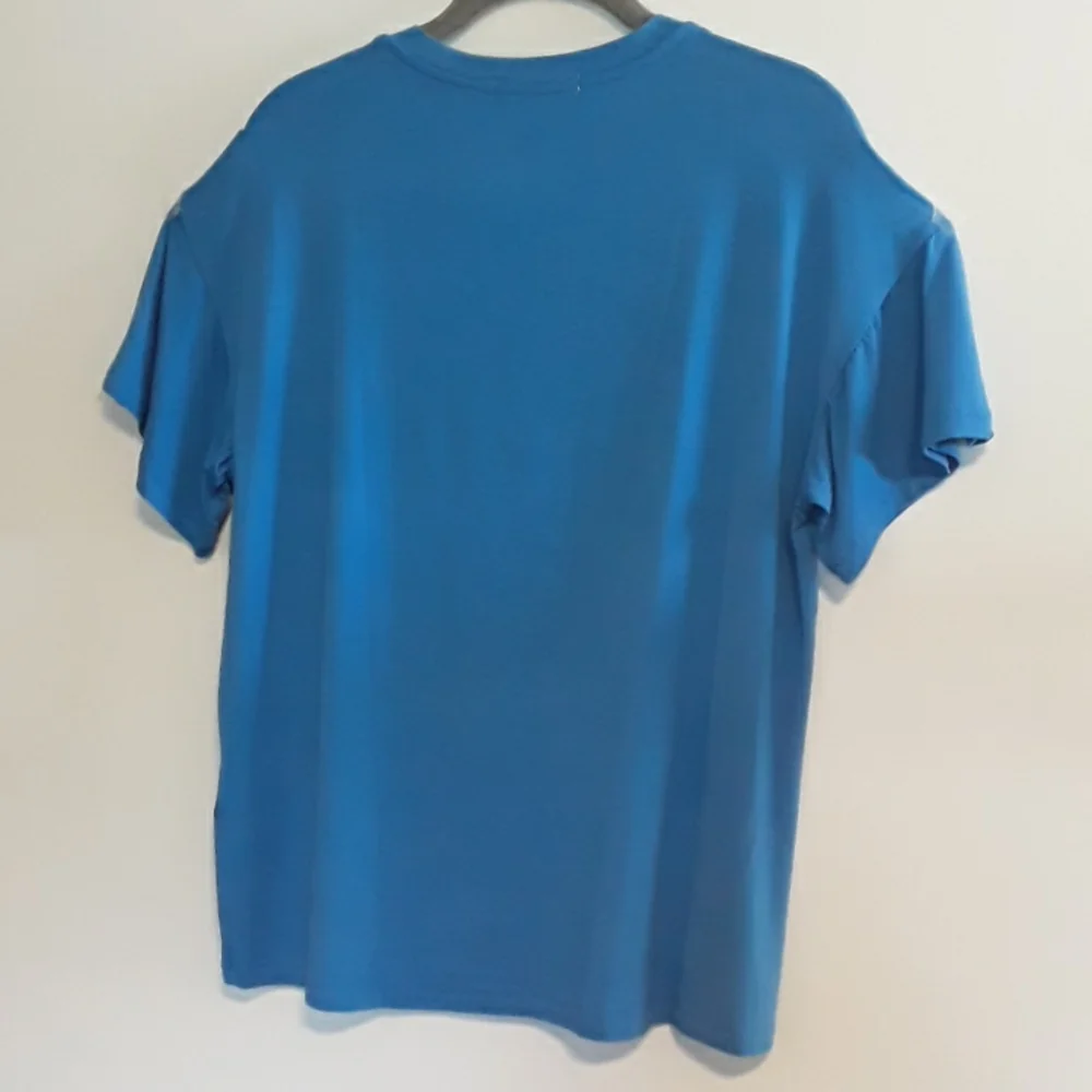 NWT Peace Love World Boxy V-Neck T-Shirt Top, Blue, Size XS - Picture 5 of 7